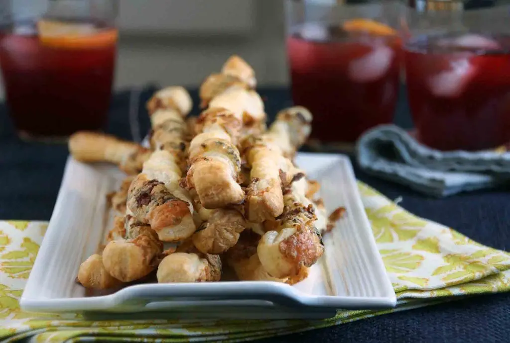 Blue Cheese and Walnut Straws