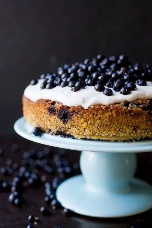 Blueberry Almond Princess Cake