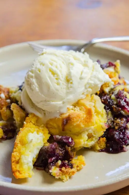 Blueberry Cheesecake Dump Cake