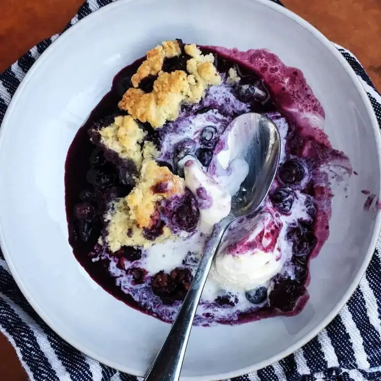 Blueberry Cobbler with a Hint of Lemon Zest