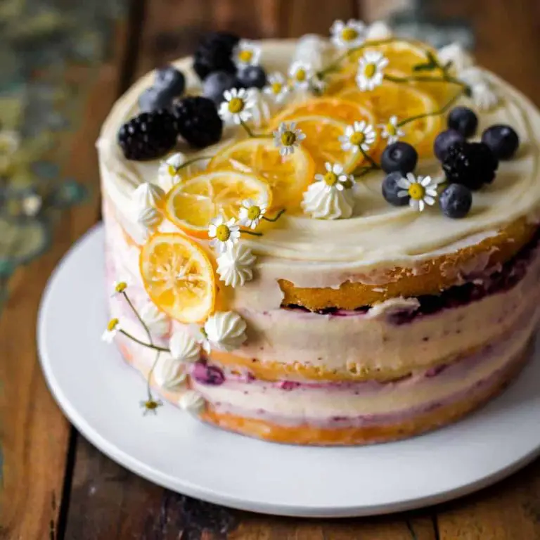 Blueberry Lemon Cake Fondant
