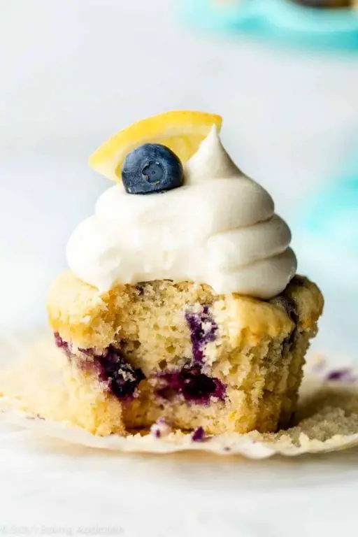 Blueberry Lemon Mini Cupcakes