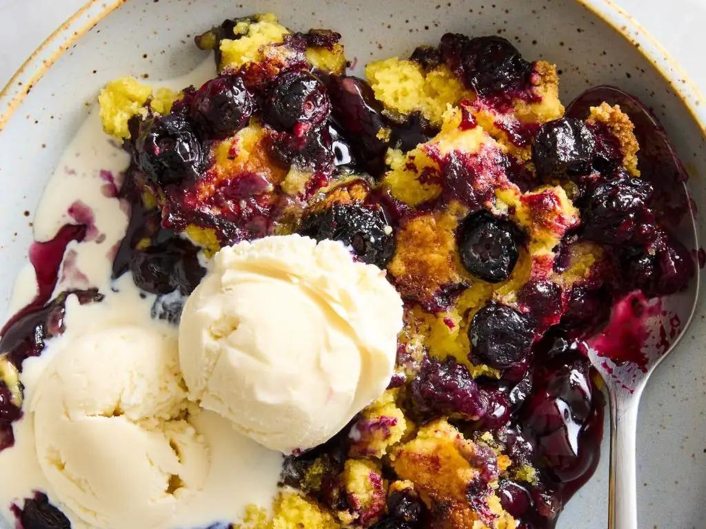 Blueberry Maple Dump Cake