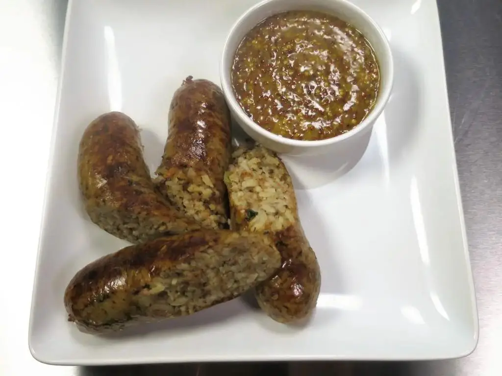 Boudin Sausage with Creole Mustard