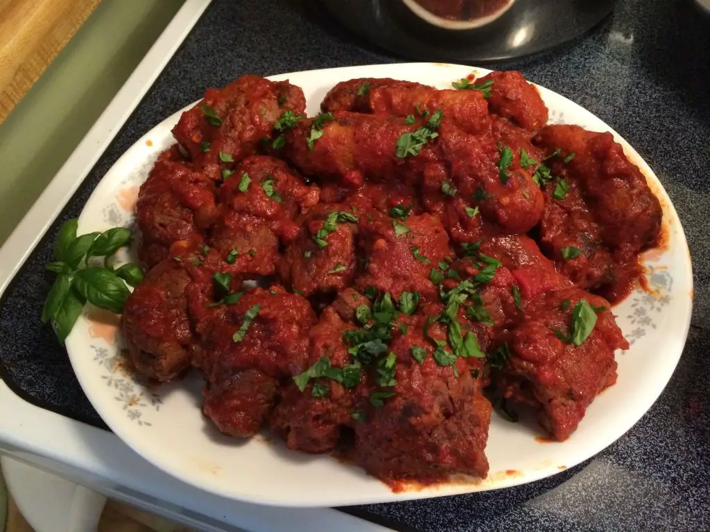 Braciole Stuffed with Sausage and Ricotta