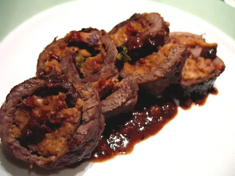 Braciole with Sun-Dried Tomatoes and Basil