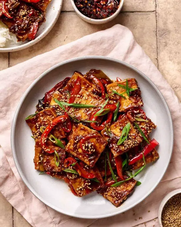 Braised Tofu in Oyster Sauce