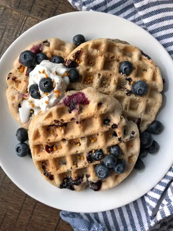 Buckwheat Waffles with Berries