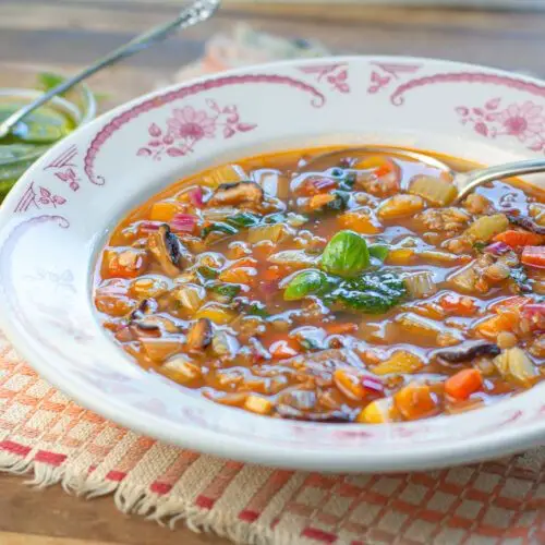 Buckwheat and Lentil Soup