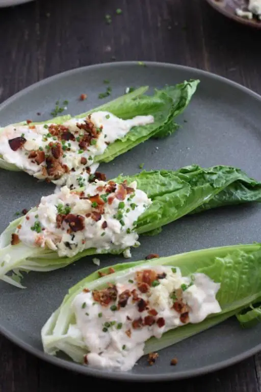 Buffalo Sauce Cabbage Wedge with Blue Cheese Dressing