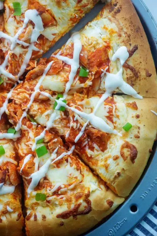 Buffalo Wing Pizza with Ranch Drizzle