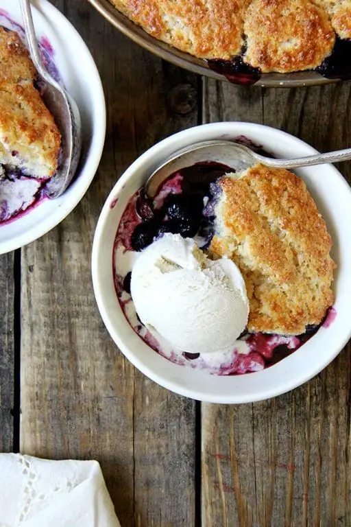 Buttermilk Blueberry Cobbler