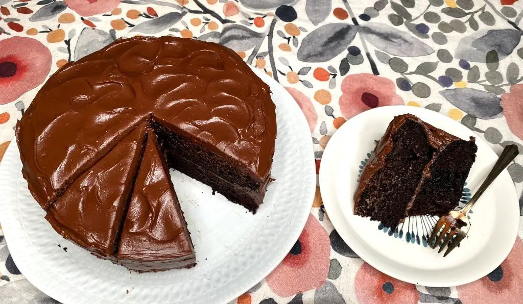 Buttermilk Chocolate Cake with Ganache Frosting