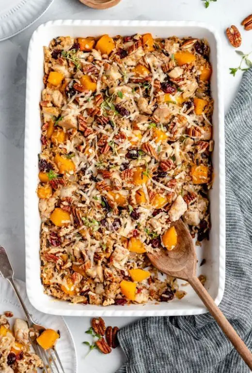 Butternut Squash and Chicken Casserole