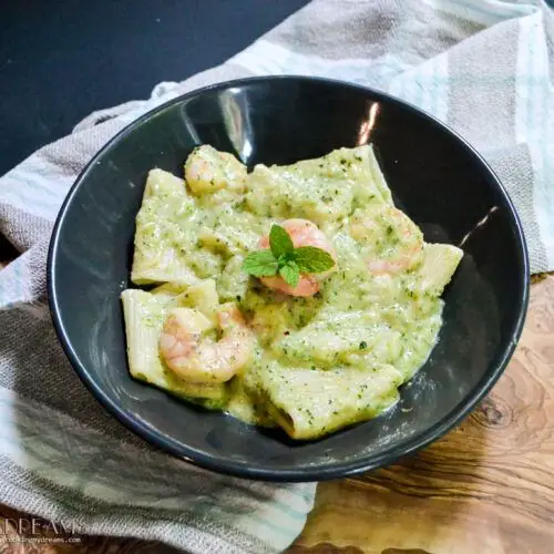 Calamarata Pasta with Zucchini and Mint