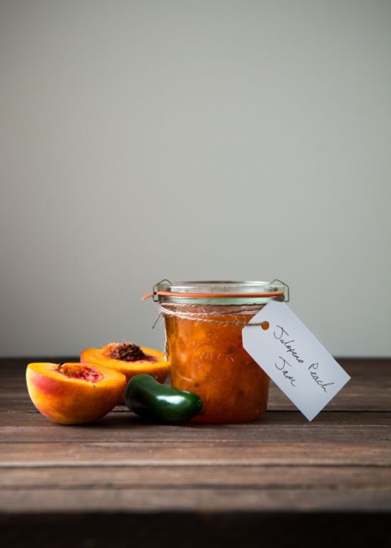 Candied Jalapeno and Peach Compote