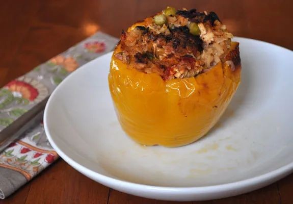Canned Asparagus and Cheese Stuffed Peppers