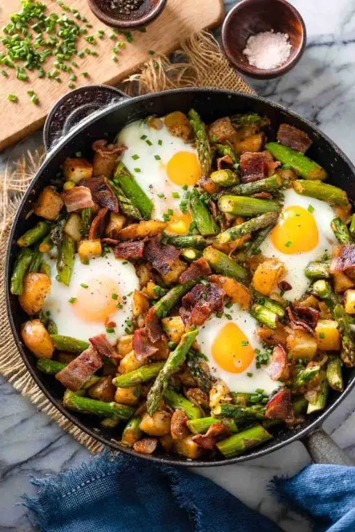 Canned Asparagus and Potato Hash