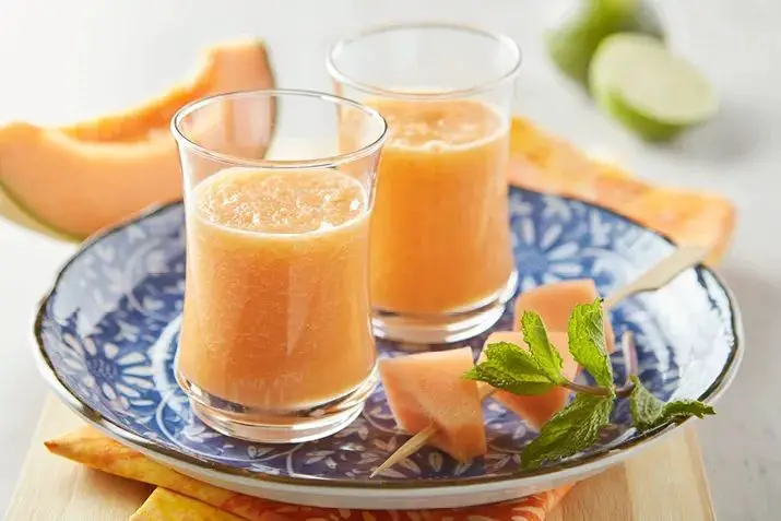 Cantaloupe and Ginger Sparkling Mocktail