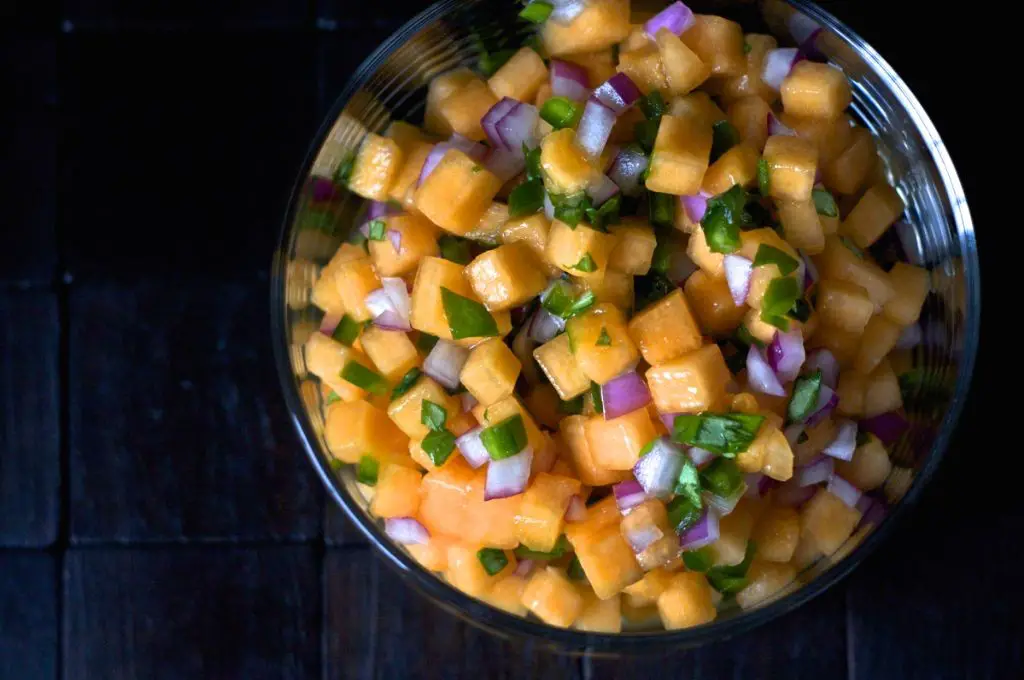 Cantaloupe and Pineapple Salsa