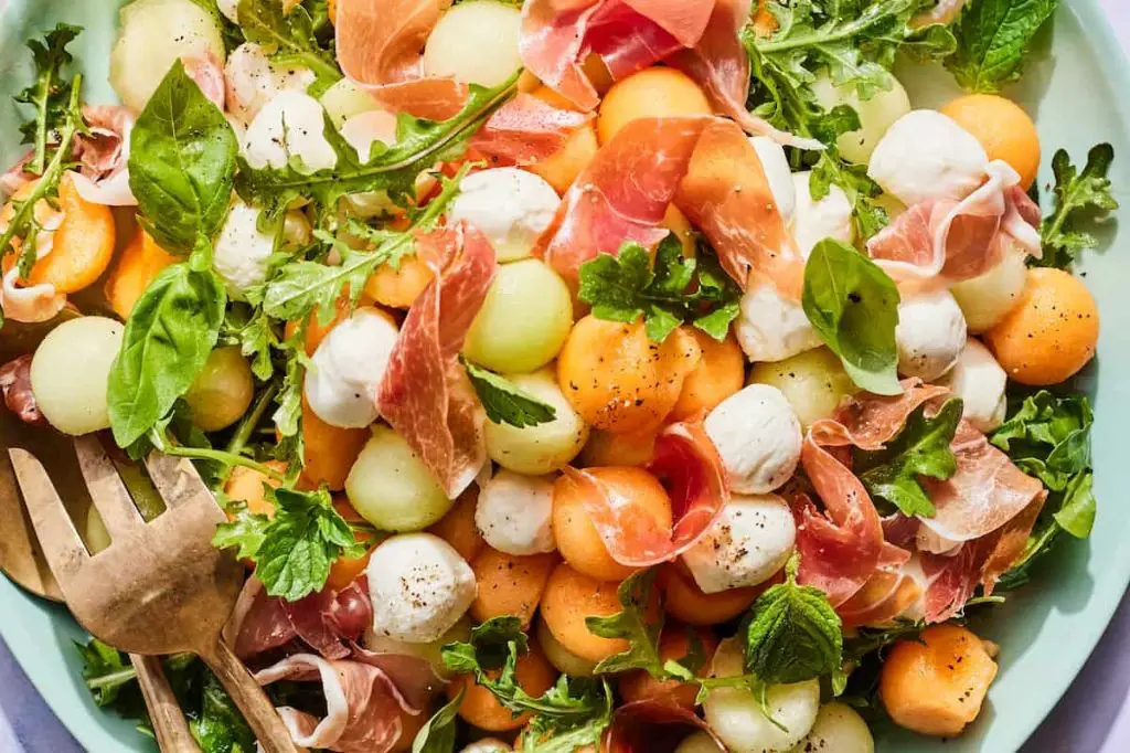 Cantaloupe and Prosciutto Salad