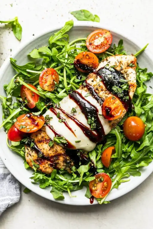 Caprese Grilled Chicken Salad