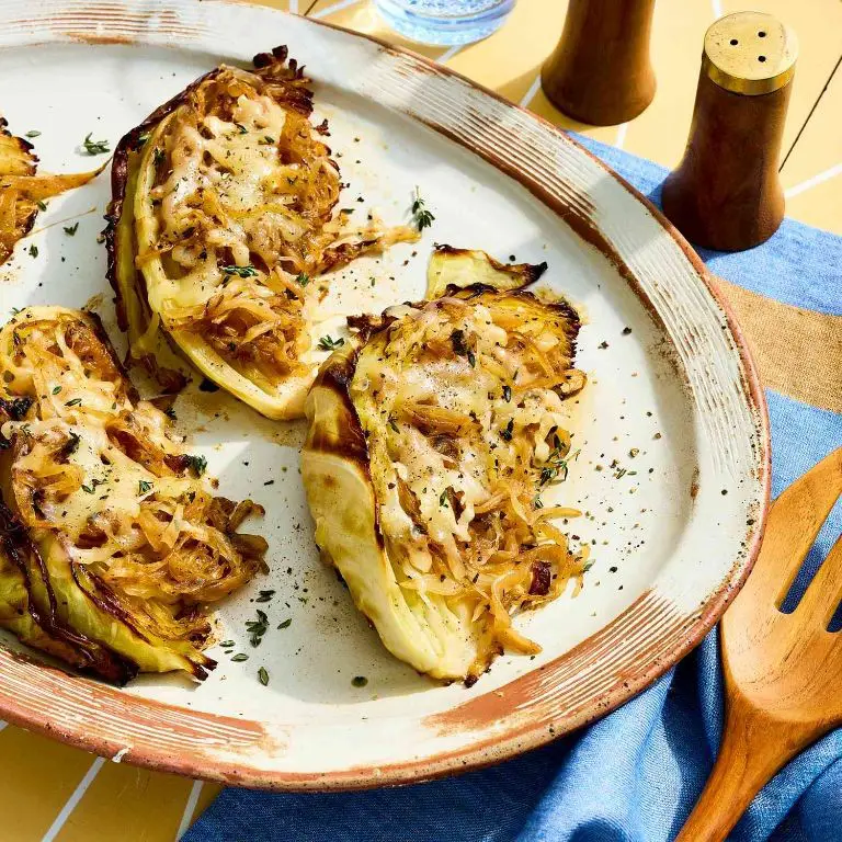 Caramelized Onion and Cabbage Wedge Bake