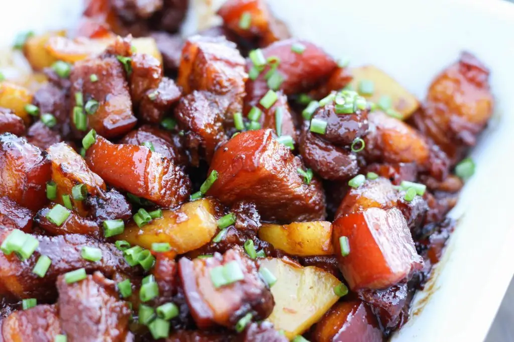 Caramelized Pork Belly with Pineapple
