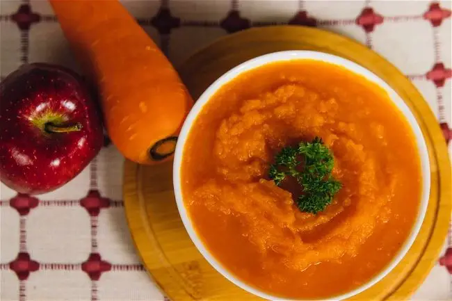 Carrot and Apple Puree