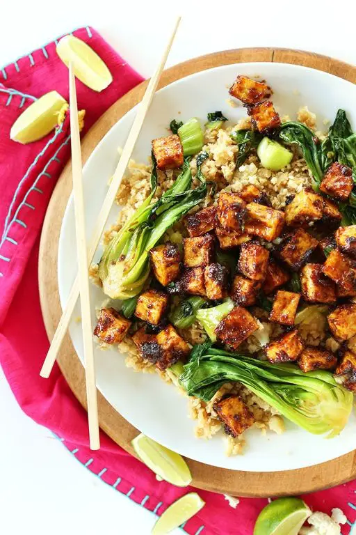 Cauliflower Rice Stir-Fry with Tofu