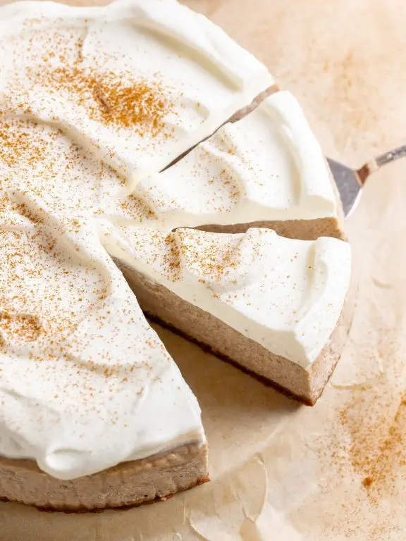 Chai Spice Cheesecake with Cardamom Crust