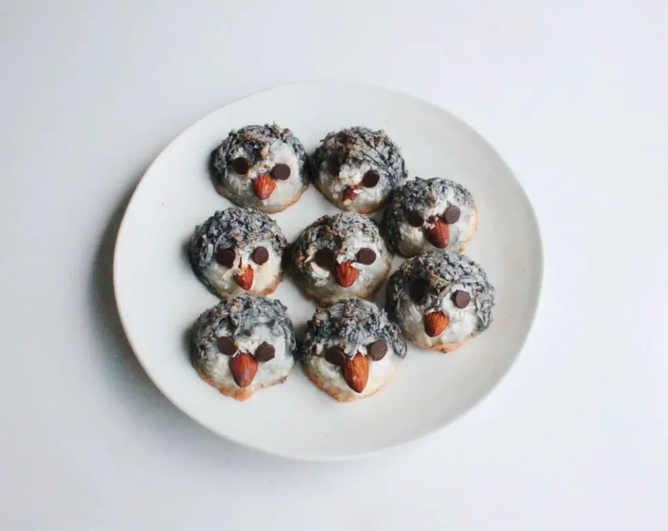 Charcoal Coconut Macarons