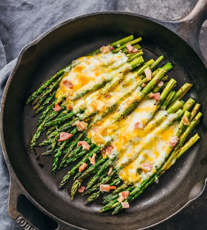 Cheddar Cheese and Bacon Wrapped Asparagus