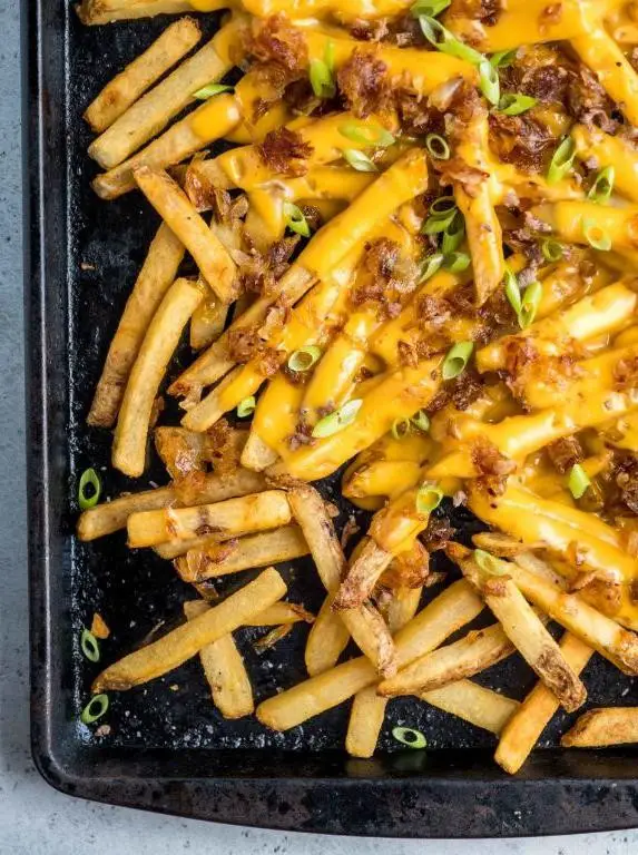 Cheese Fries with Caramelized Onions