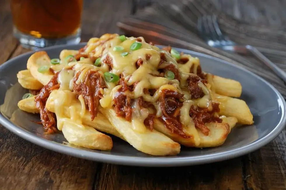 Cheese Fries with Smoked Gouda and Bacon