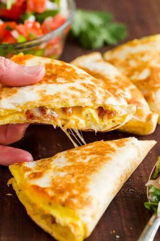 Cheesy Easter Egg Quesadillas
