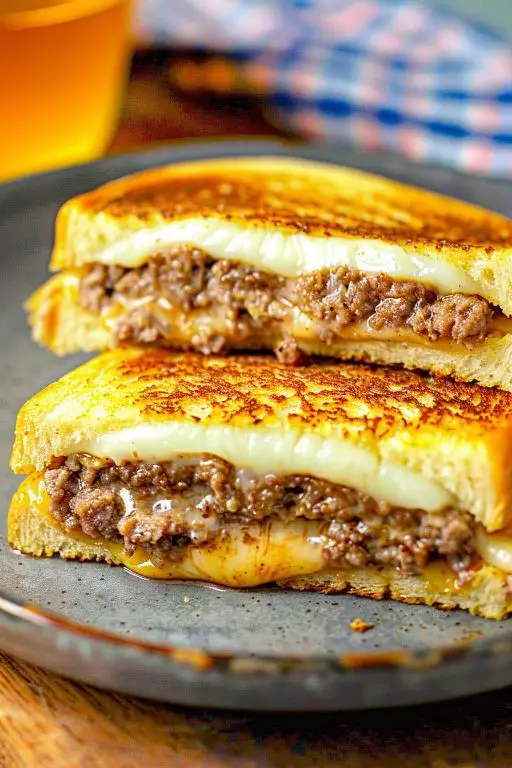 Cheesy Krabby Patty Melt
