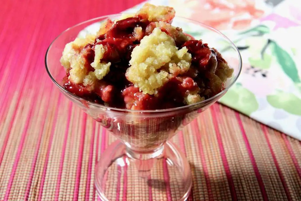 Cherry Almond Slow Cooker Cobbler