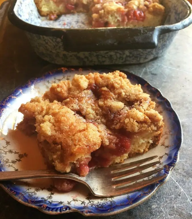 Cherry Cobbler with Almond Streusel