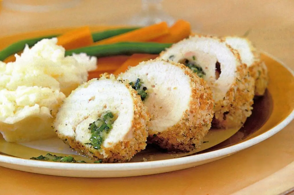 Chicken Kiev Casserole with Mashed Potatoes