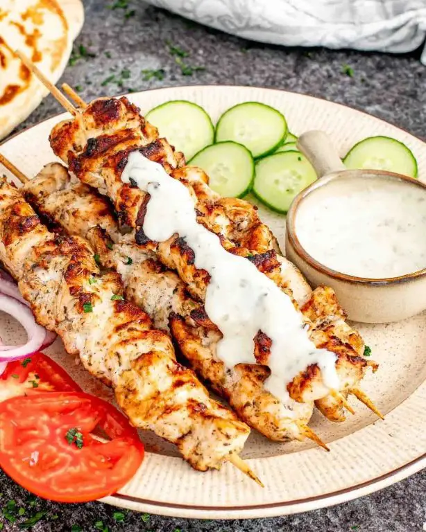 Chicken Kiev Skewers with Zesty Marinade