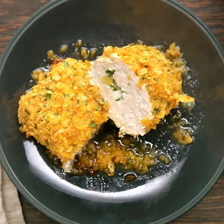 Chicken Kiev with a Crispy Cornflake Coating
