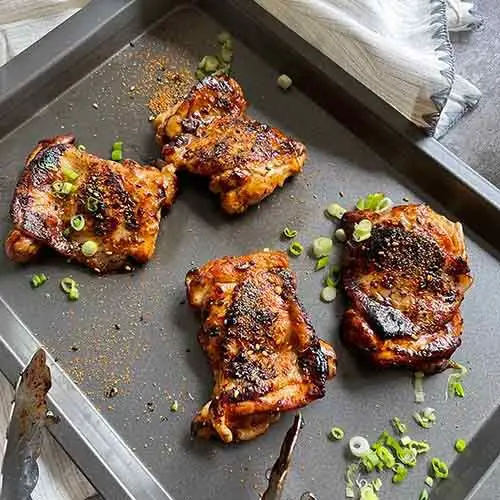 Chicken Thighs with Yuzu Barbecue Marinade