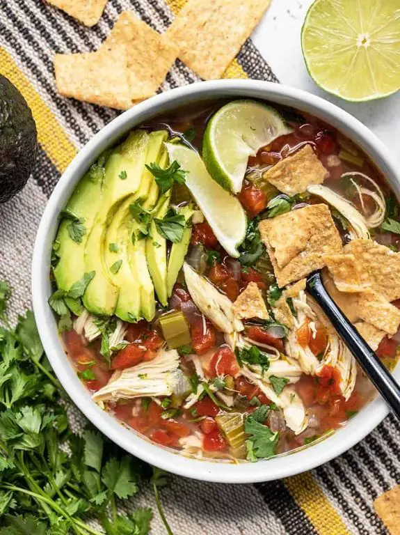 Chicken Tortilla Soup with Lime
