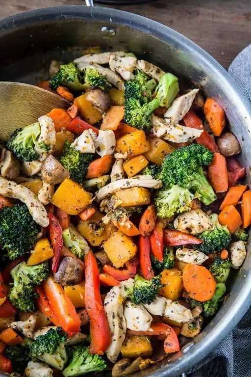Chicken and Butternut Squash Stir-Fry