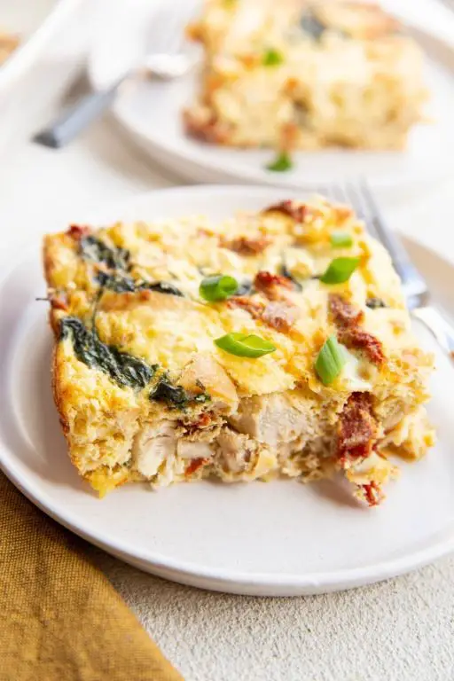Chicken and Mozzarella Breakfast Casserole