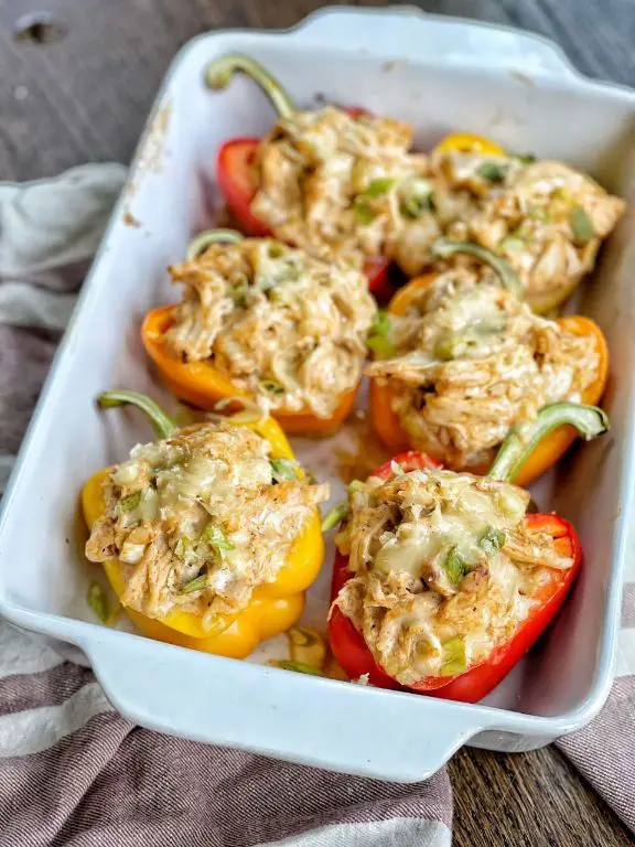 Chicken and Mozzarella Stuffed Bell Peppers
