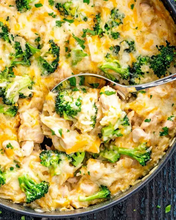 Chicken and Rice Casserole with Cheese