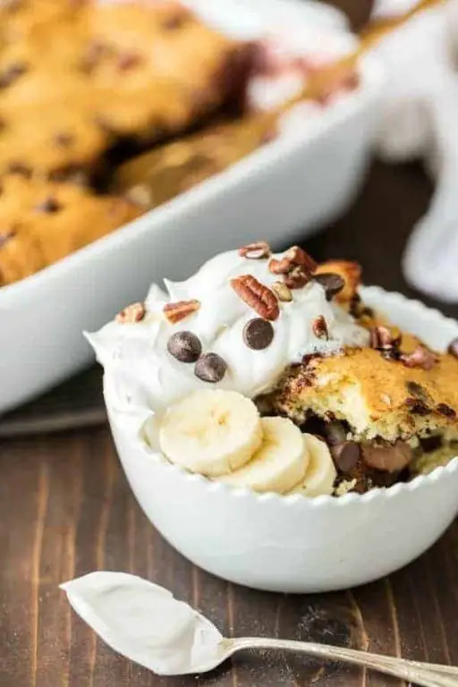 Chocolate Banana Dump Cake