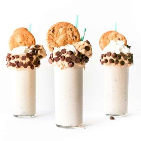Chocolate Chip Cookie Dough Milkshake